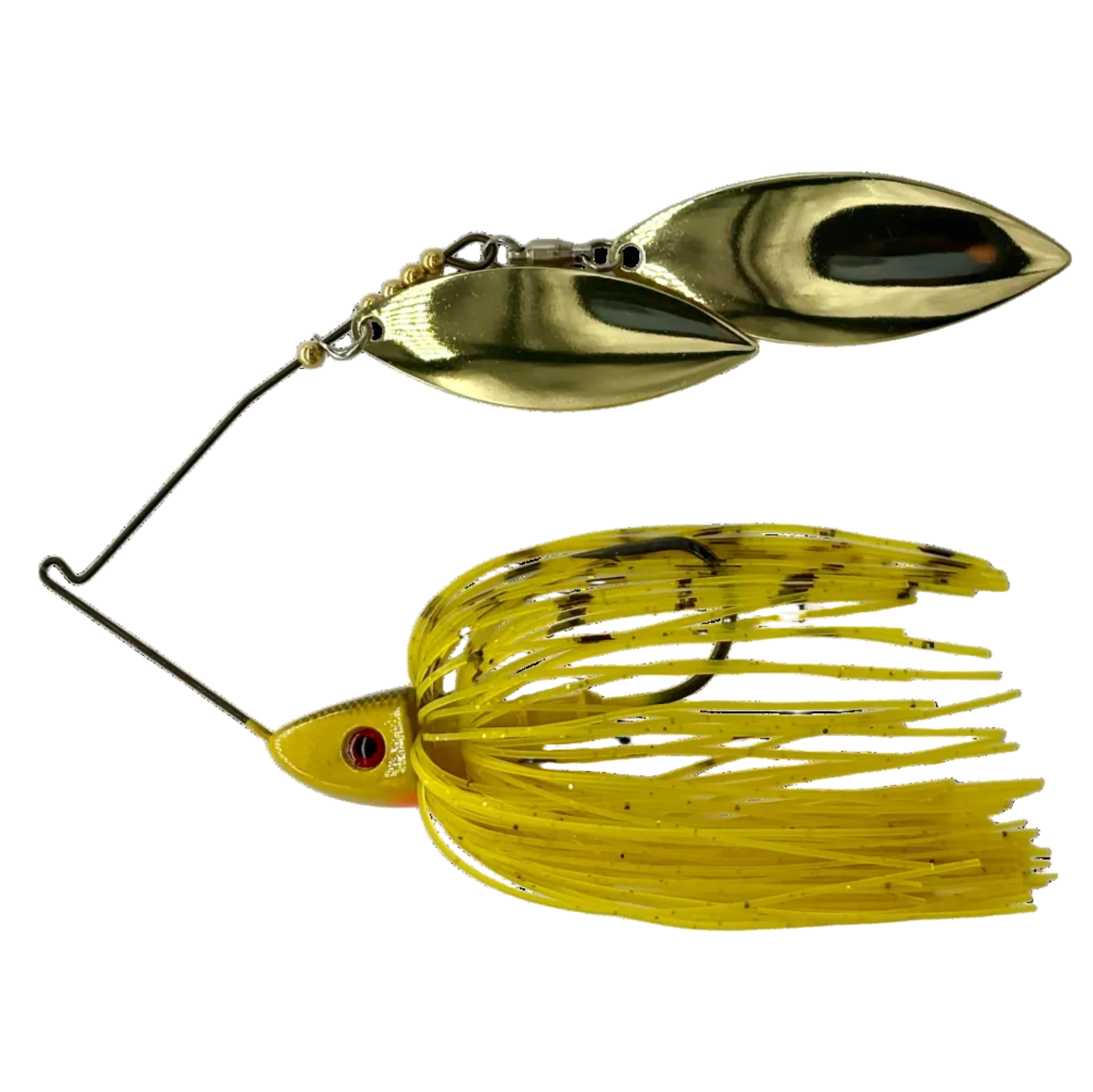 Bassman Spinnerbait TW Double Willow Lure in S12BG Gold Colourway