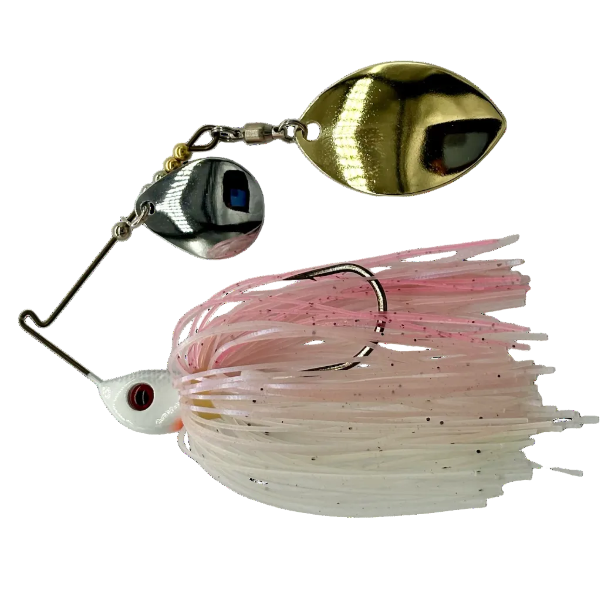 Bassman Spinnerbaits 3-8oz Compact Mag Willow in Pink Shad Colourway