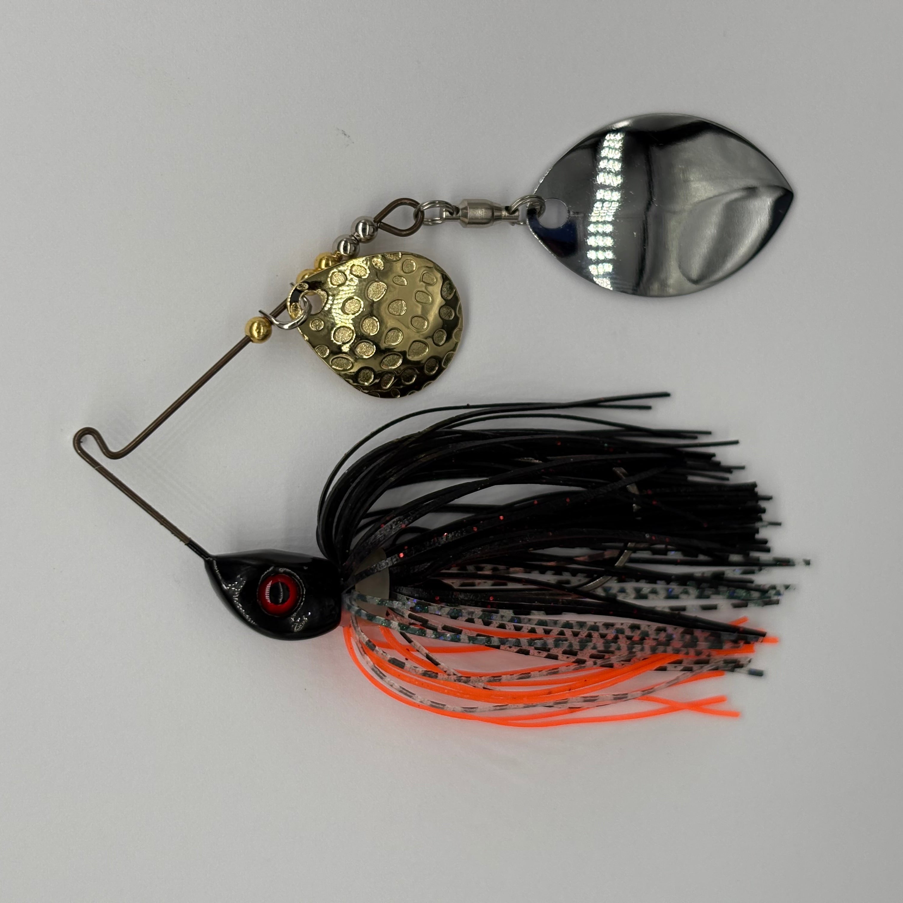 Bassman Spinnerbaits 3-8oz Compact Mag Willow in Mud Bug Colourway