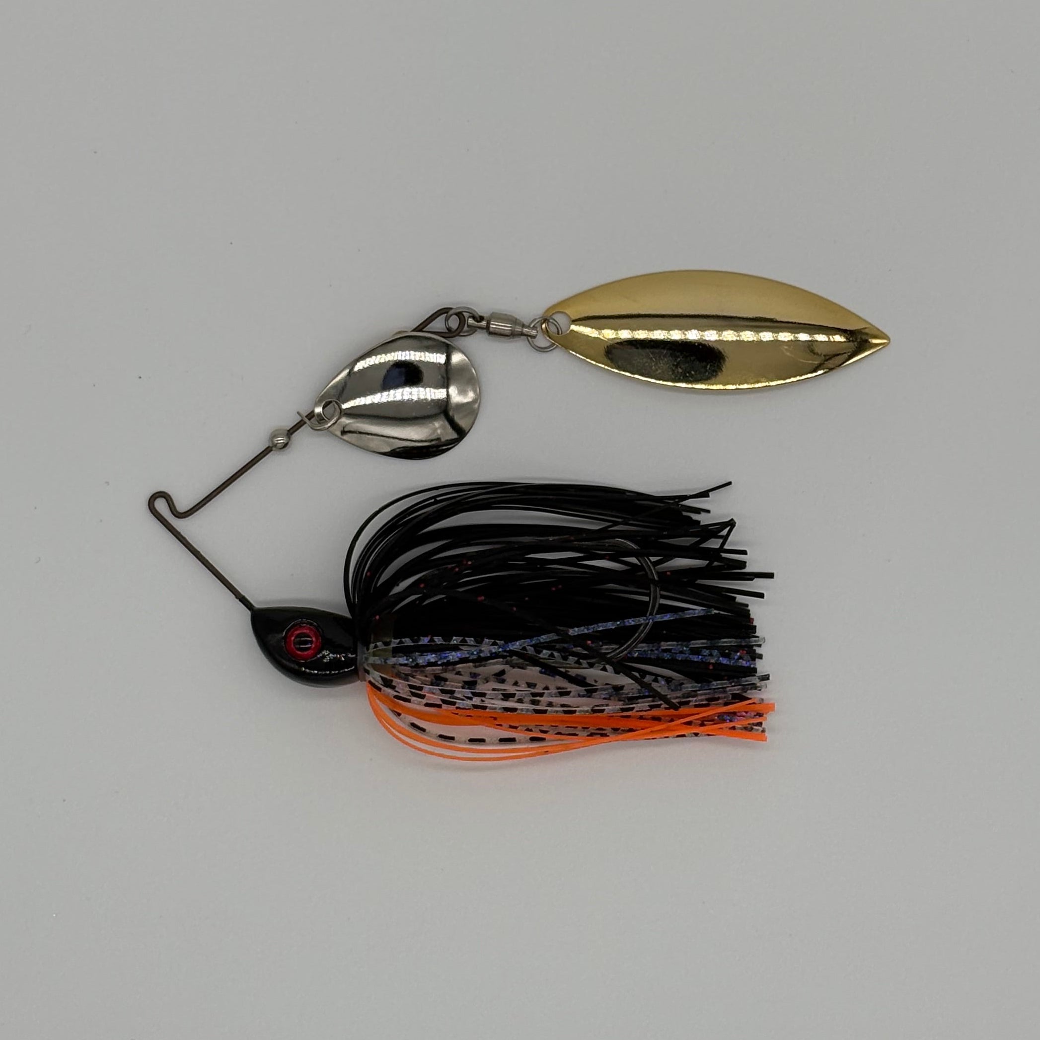 Bassman Spinnerbaits 1-2oz Compact Tandem in Mud Bug Colourway