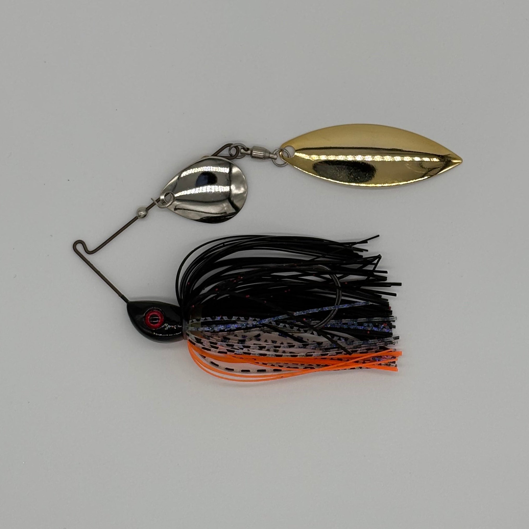 Bassman spinnerbait compact tandem in Mud Bug colourway
