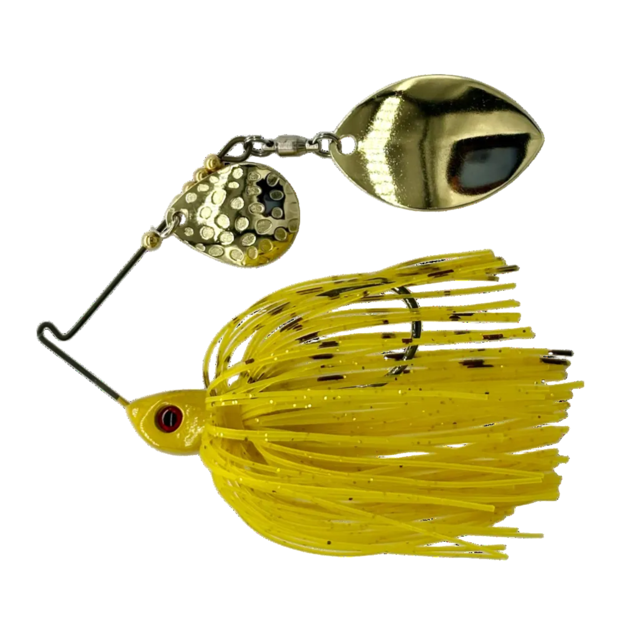 Bassman Spinnerbaits 3-8oz Compact Mag Willow in S12BG Gold Colourway
