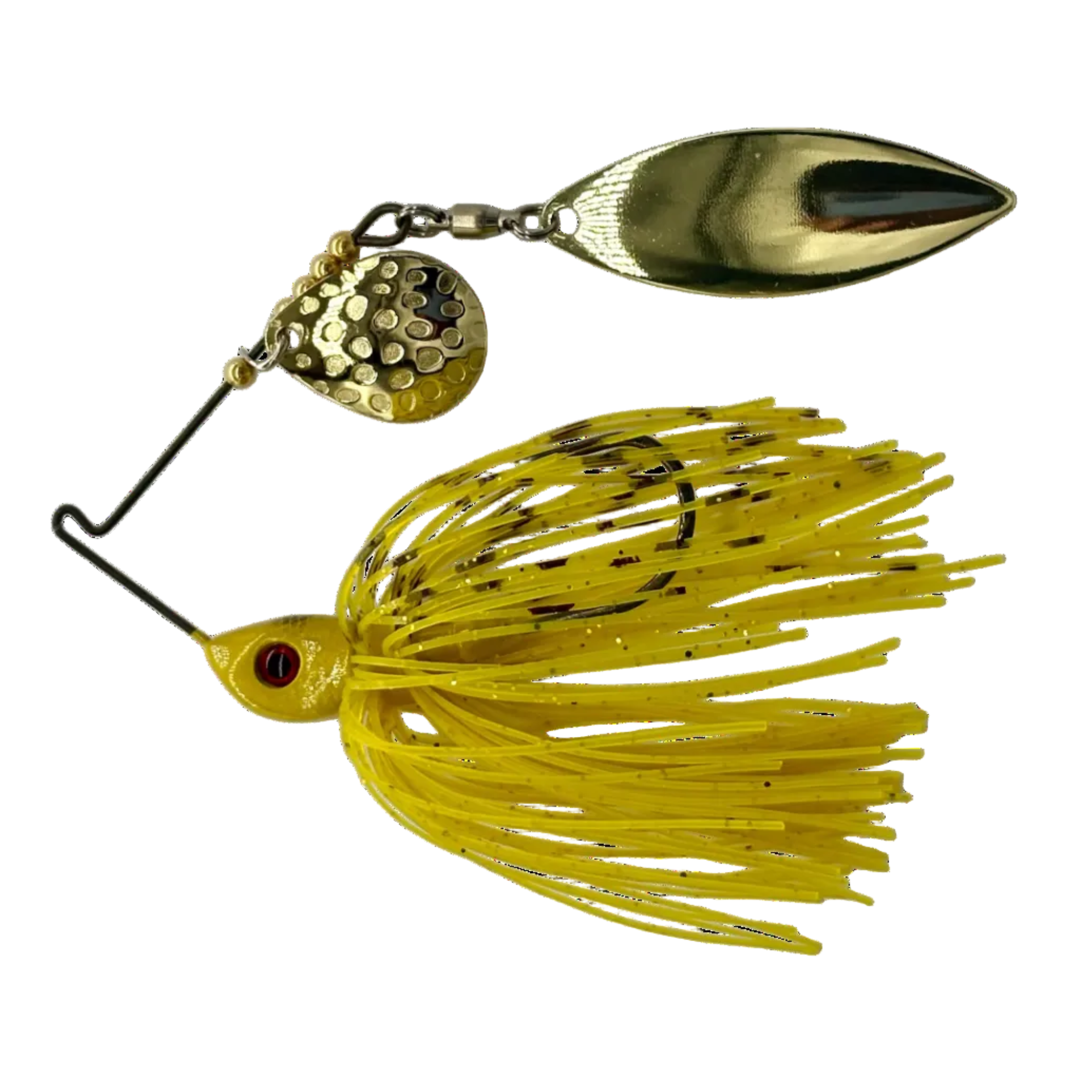 Bassman Spinnerbaits 1-2oz Compact Tandem in S12BG Gold Colourway