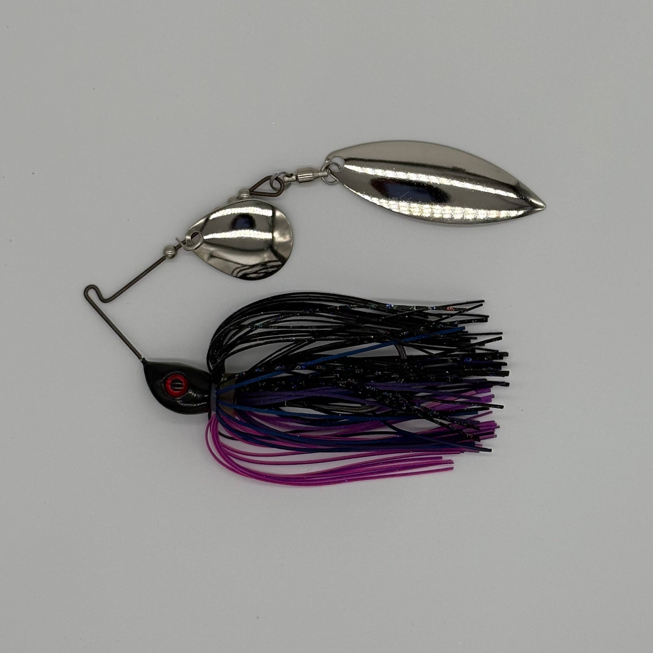 Bassman spinnerbait compact tandem in Phantom colourway
